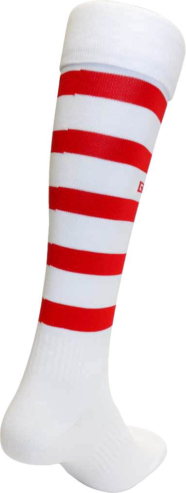 画像3: GRANDE.F.P BORDER FOOTBALL SOCKS ホワイトｘレッド