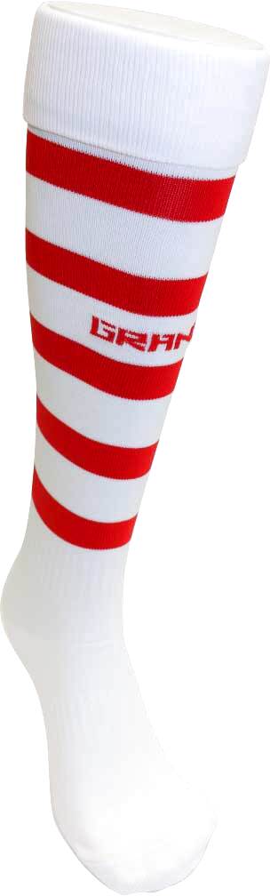 画像2: GRANDE.F.P BORDER FOOTBALL SOCKS ホワイトｘレッド