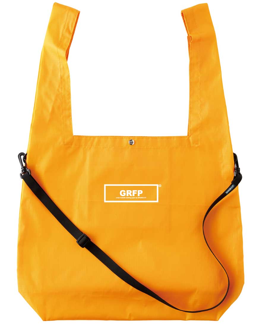 画像1: GRFP.ショルダーマルシェバッグ　オレンジ