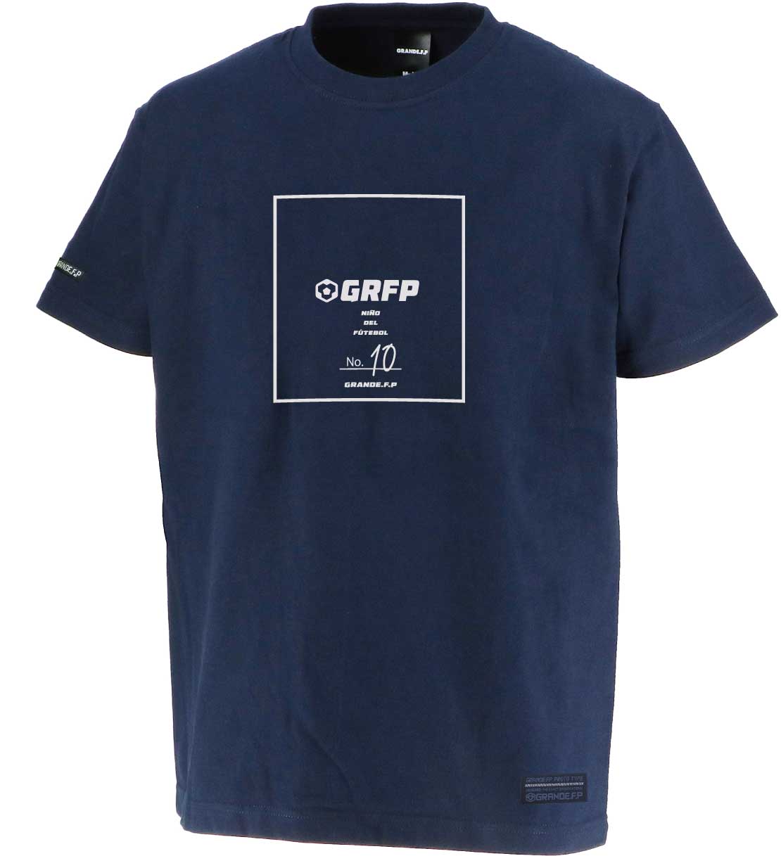 画像2: 【BIGサイズ対応商品】GRFP.No.10スクエアプリントプレミアTシャツ　ネイビーｘホワイト