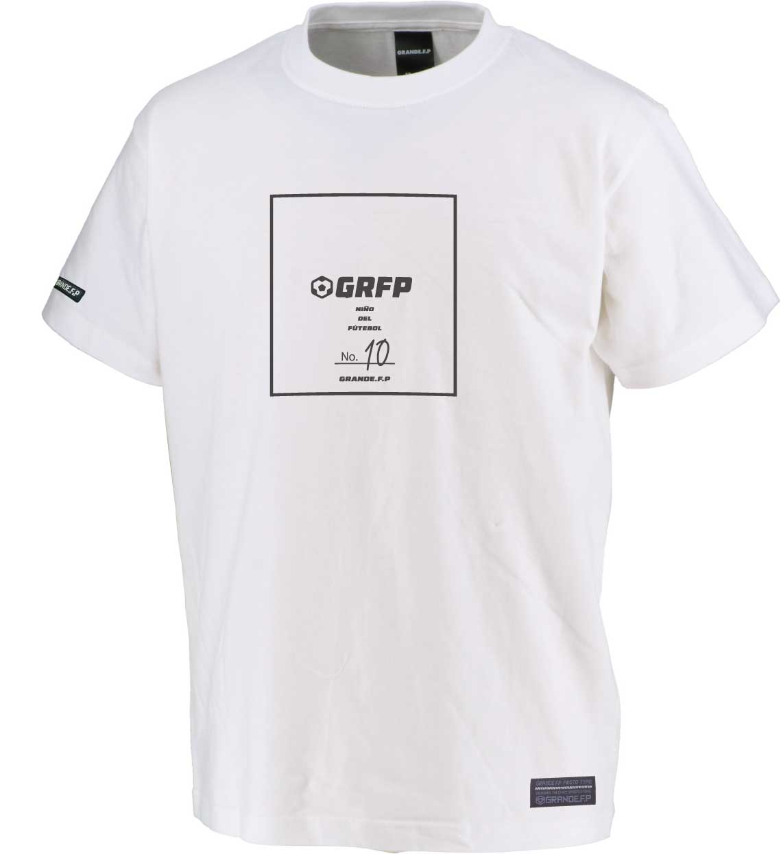 画像2: 【BIGサイズ対応商品】GRFP.No.10スクエアプリントプレミアTシャツ　ホワイトｘブラック