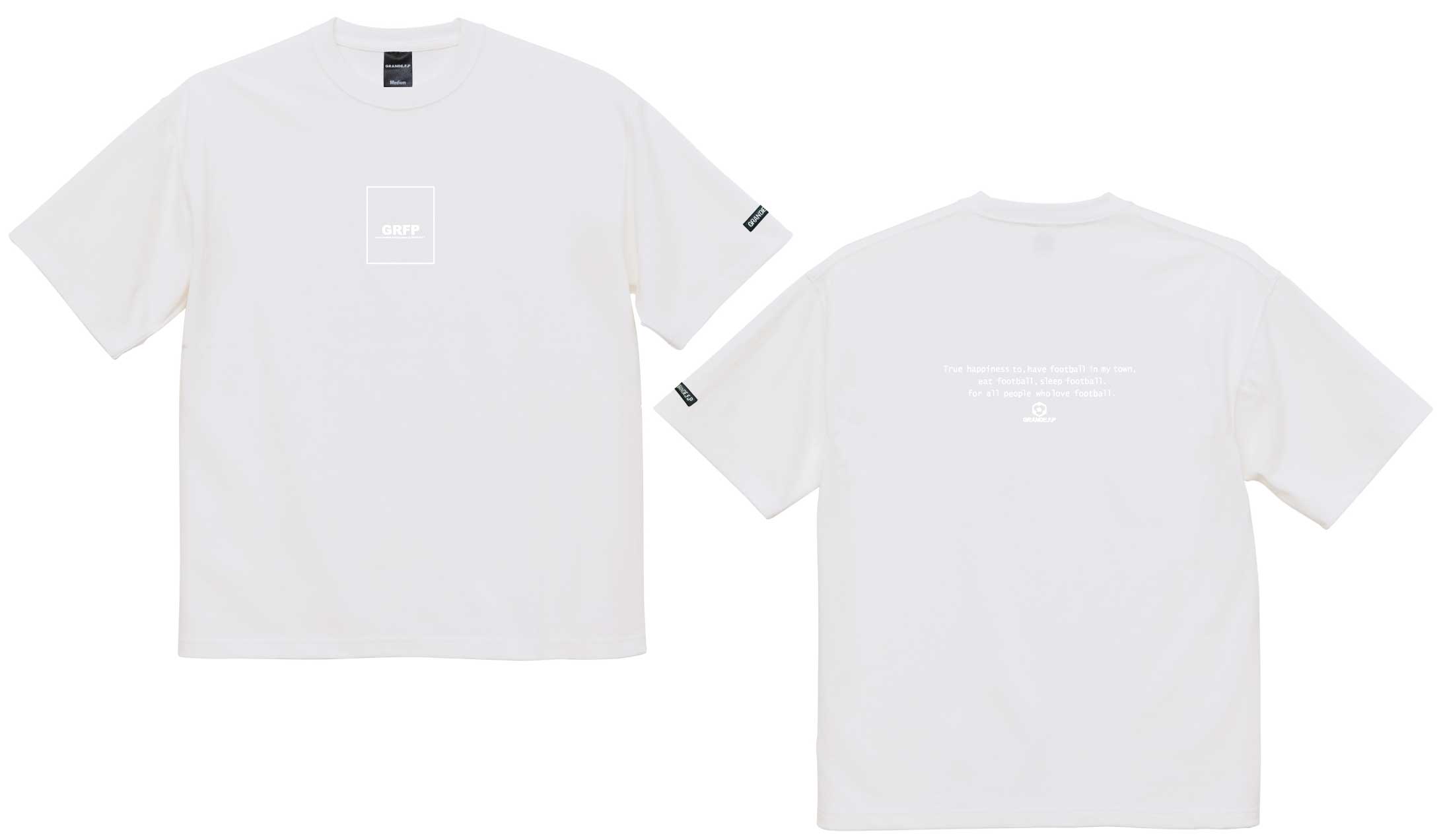 画像1: 【BIGサイズ対応商品】グランデ.エフ.ピー.GRFP.マグナムウェイトBIG.Tシャツ　ホワイトｘホワイト