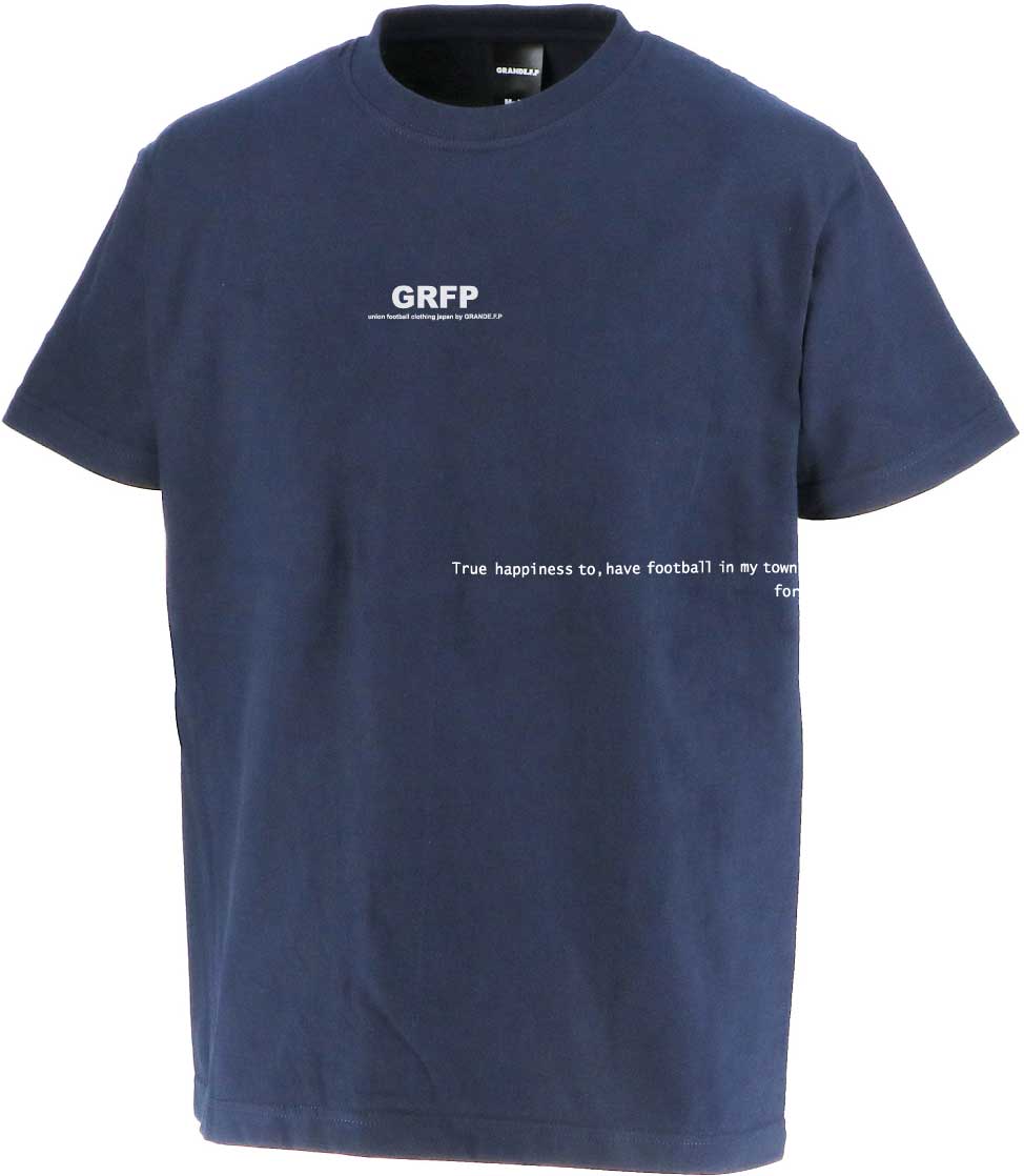 画像2: グランデ.エフ.ピー.GRFPロゴプリント半袖Tシャツ　ネイビーｘホワイト