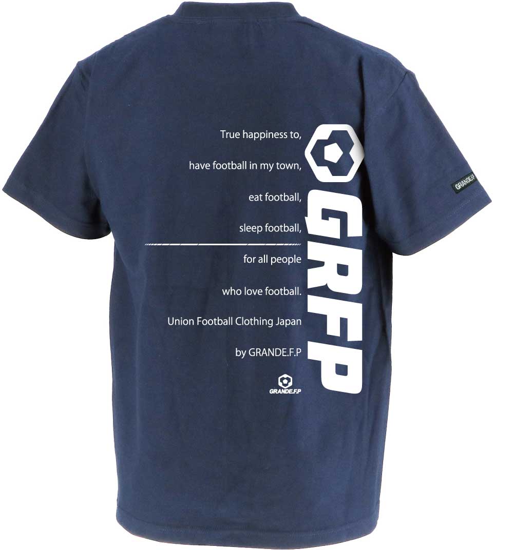 画像3: 【BIGサイズ対応商品】GRFPメッセージプリント半袖Tシャツ　ネイビーｘホワイト