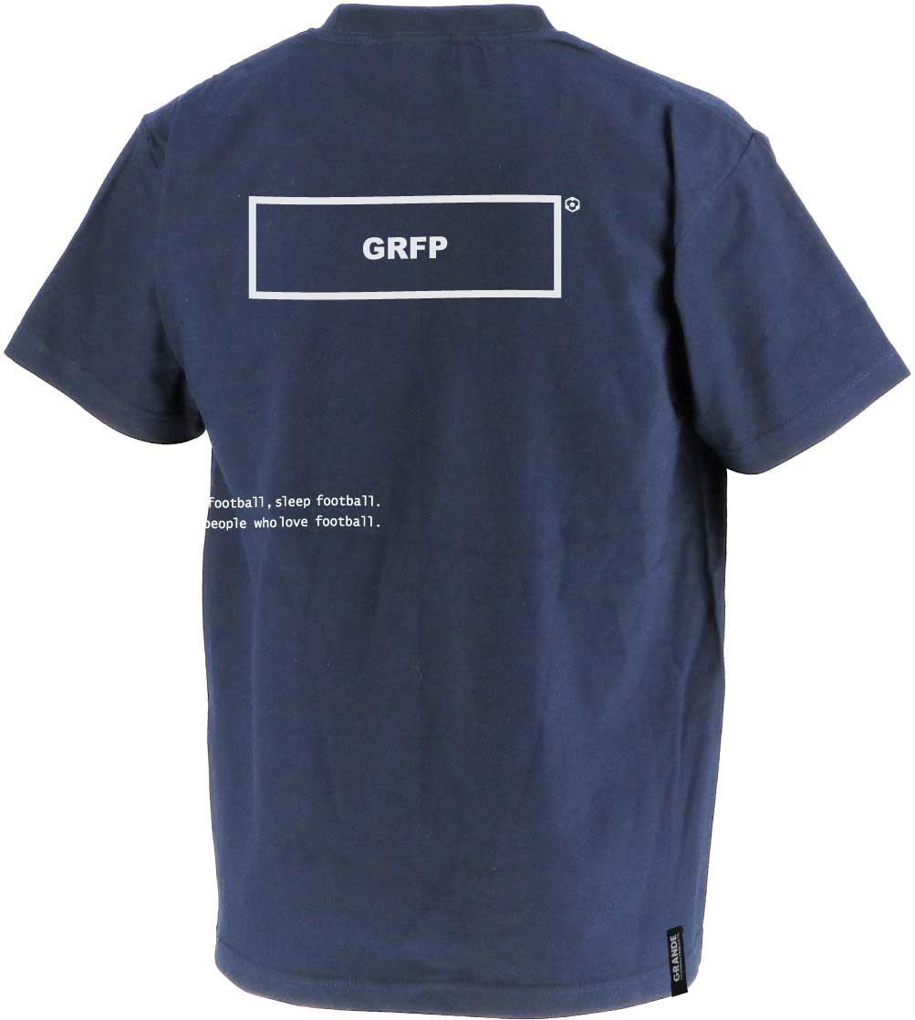 画像3: グランデ.エフ.ピー.GRFPロゴプリント半袖Tシャツ　ネイビーｘホワイト