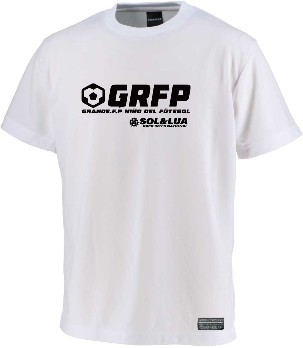 画像2: 【ジュニアサイズ対応】GRFP.SOL&LUAドライメッシュTシャツ　ホワイトｘブラック