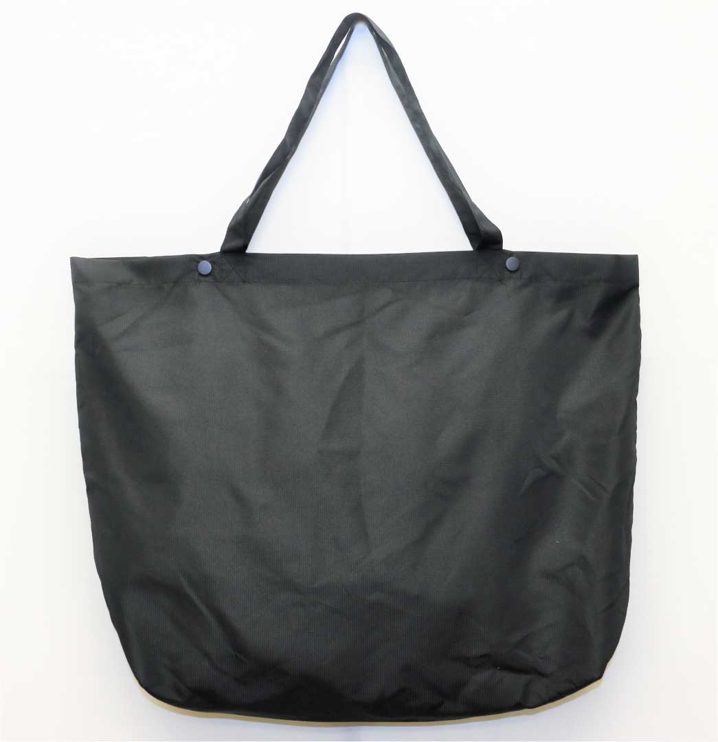 画像2: GRANDE.F.P.ハイパーロゴ.BIGショルダートートエコバッグ　ブラックｘレッド