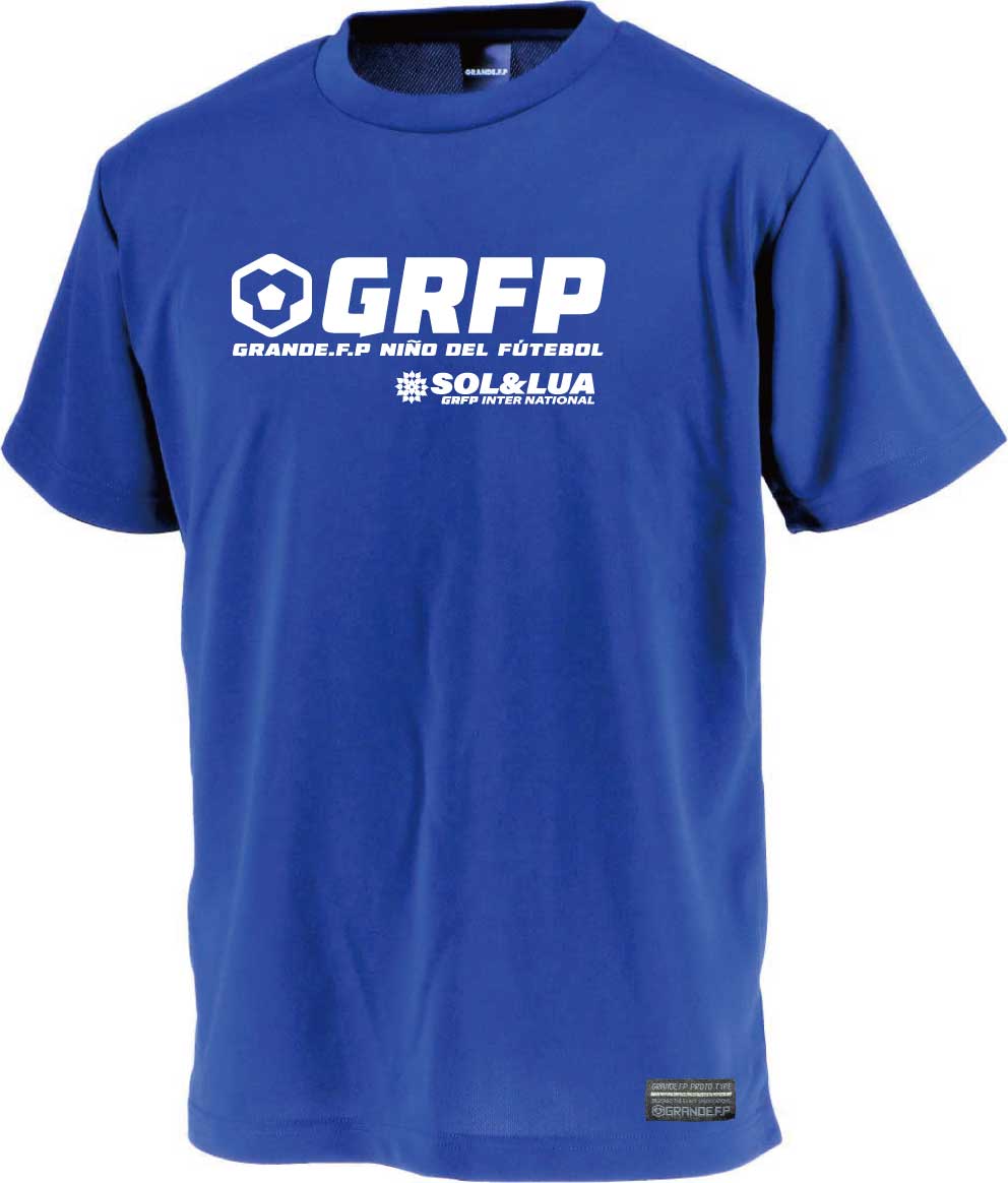 画像2: 【ジュニアサイズ対応】GRFP.SOL&LUAドライメッシュTシャツ　ジャパンブルーｘホワイト