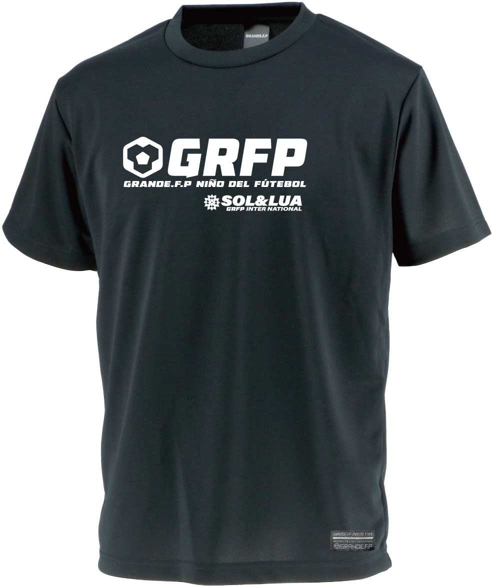 画像2: 【ジュニアサイズ対応】GRFP.SOL&LUAドライメッシュTシャツ　ブラックｘホワイト