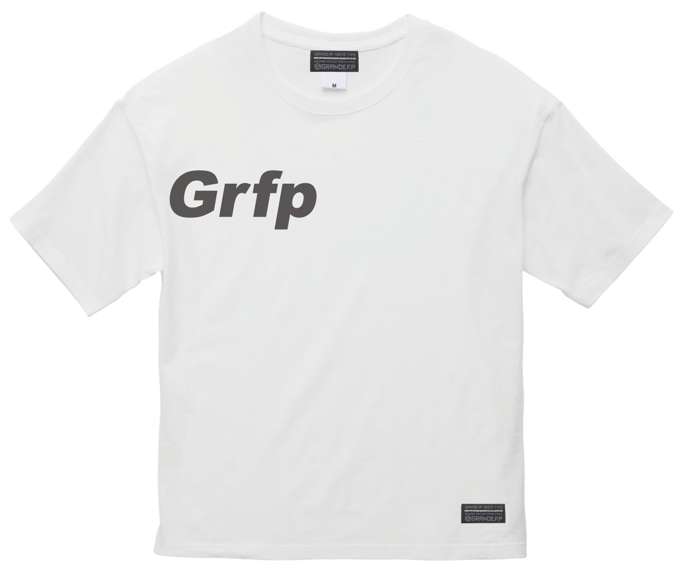 画像2: Grfp.プリント.ルーズフィット半袖Tシャツ　ホワイトｘブラック