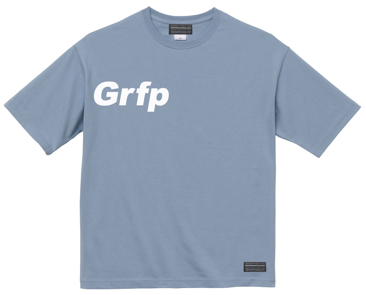 画像2: Grfp.プリント.ルーズフィット半袖Tシャツ　アシッドブルーｘホワイト