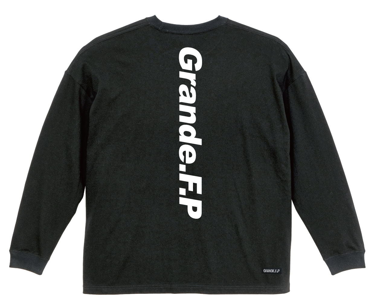 画像3: Grfp.プリント.ルーズフィット長袖Tシャツ　ブラックｘホワイト