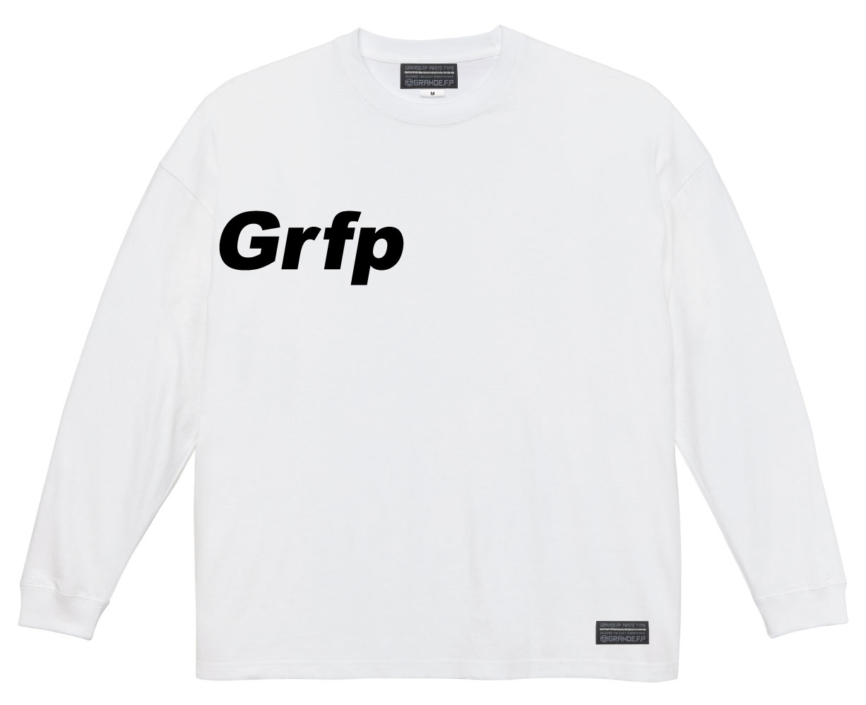 画像2: Grfp.プリント.ルーズフィット長袖Tシャツ　ホワイトｘブラック