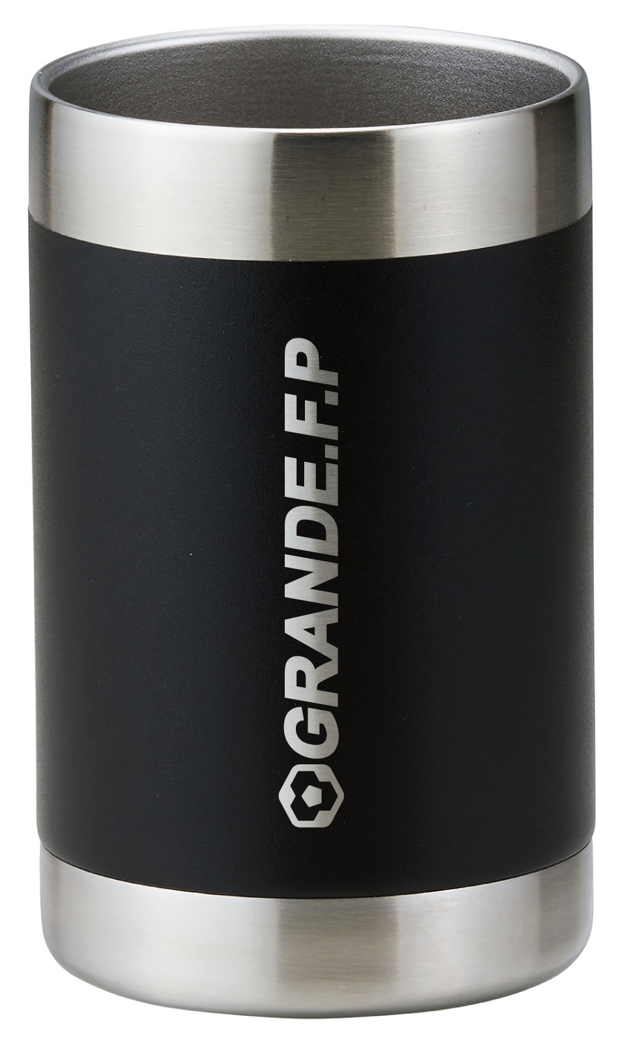 画像1: GRANDE.F.P.真空ステンレス 缶クーラー　ブラック