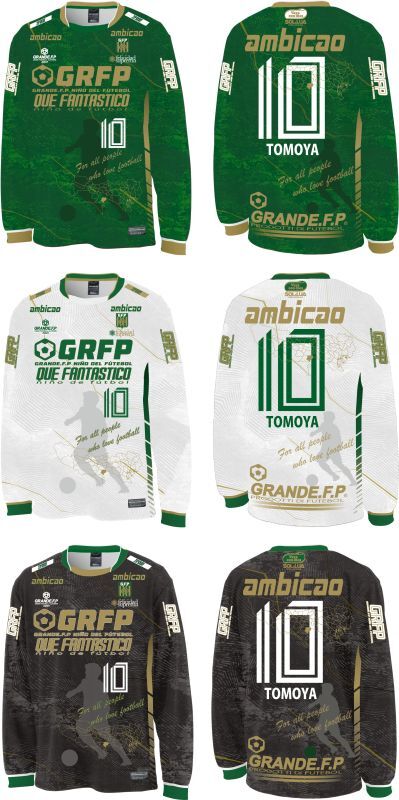 画像: 【ジュニア〜BIGサイズ対応商品】 見木友哉ｘGRANDE.F.Pコラボ.TOMOYA・NO.10昇華転写サポートプラシャツ.半袖　グリーン