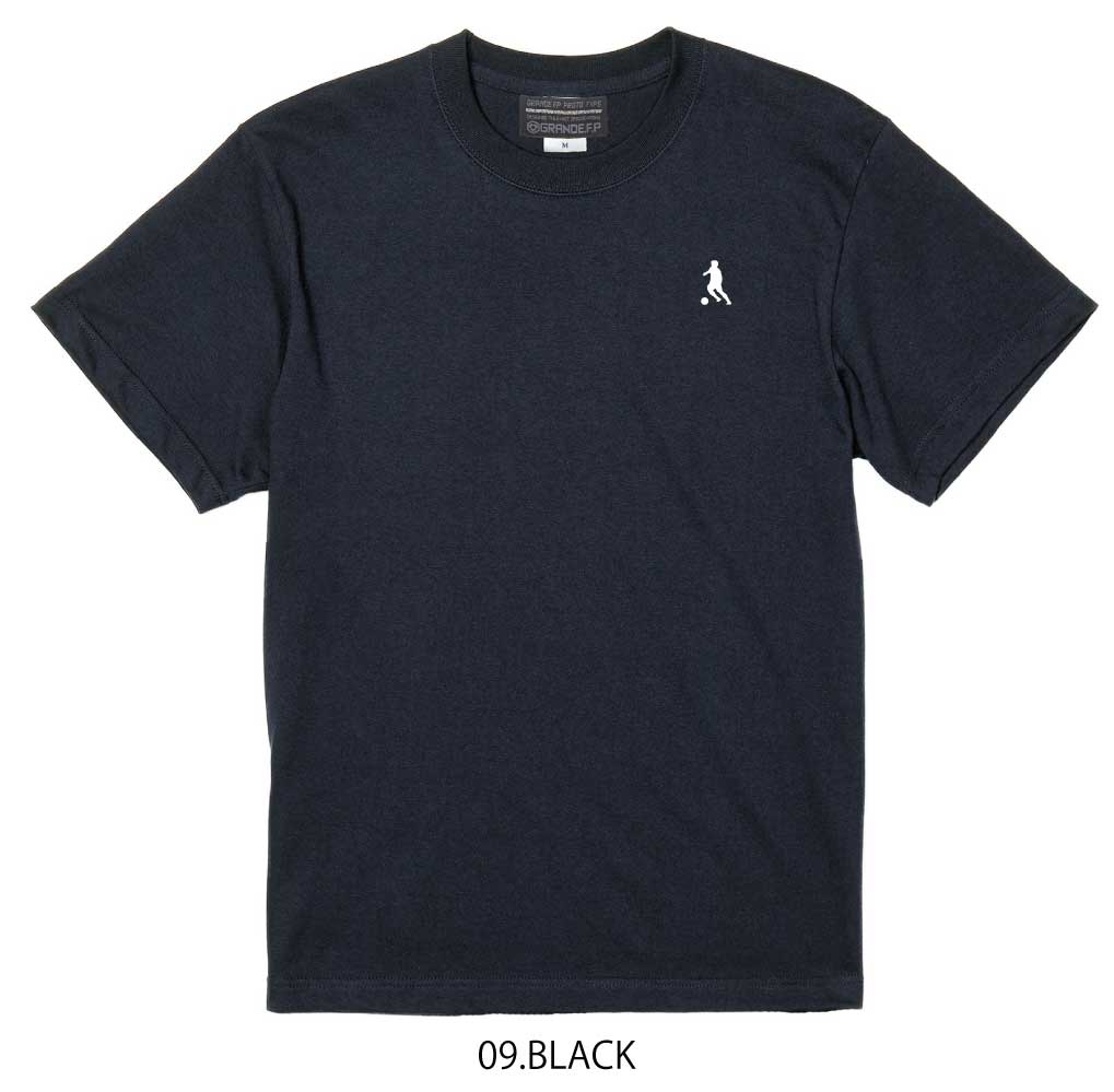 画像1: 【ジュニア〜BIGサイズ対応商品】 見木友哉ｘGRANDE.F.Pコラボ.TOMOYA.シルエット刺繍Tシャツ　ブラック