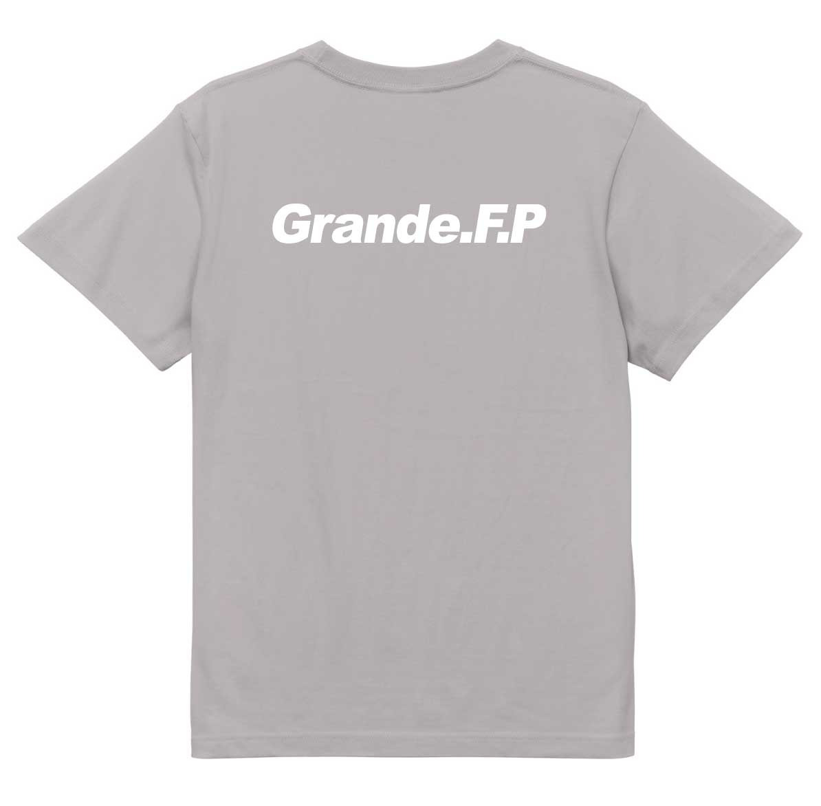 画像3: 【BIGサイズ対応商品】 Grande.F.P.ヘキサゴンプリント半袖Tシャツ　ライトグレーｘホワイト