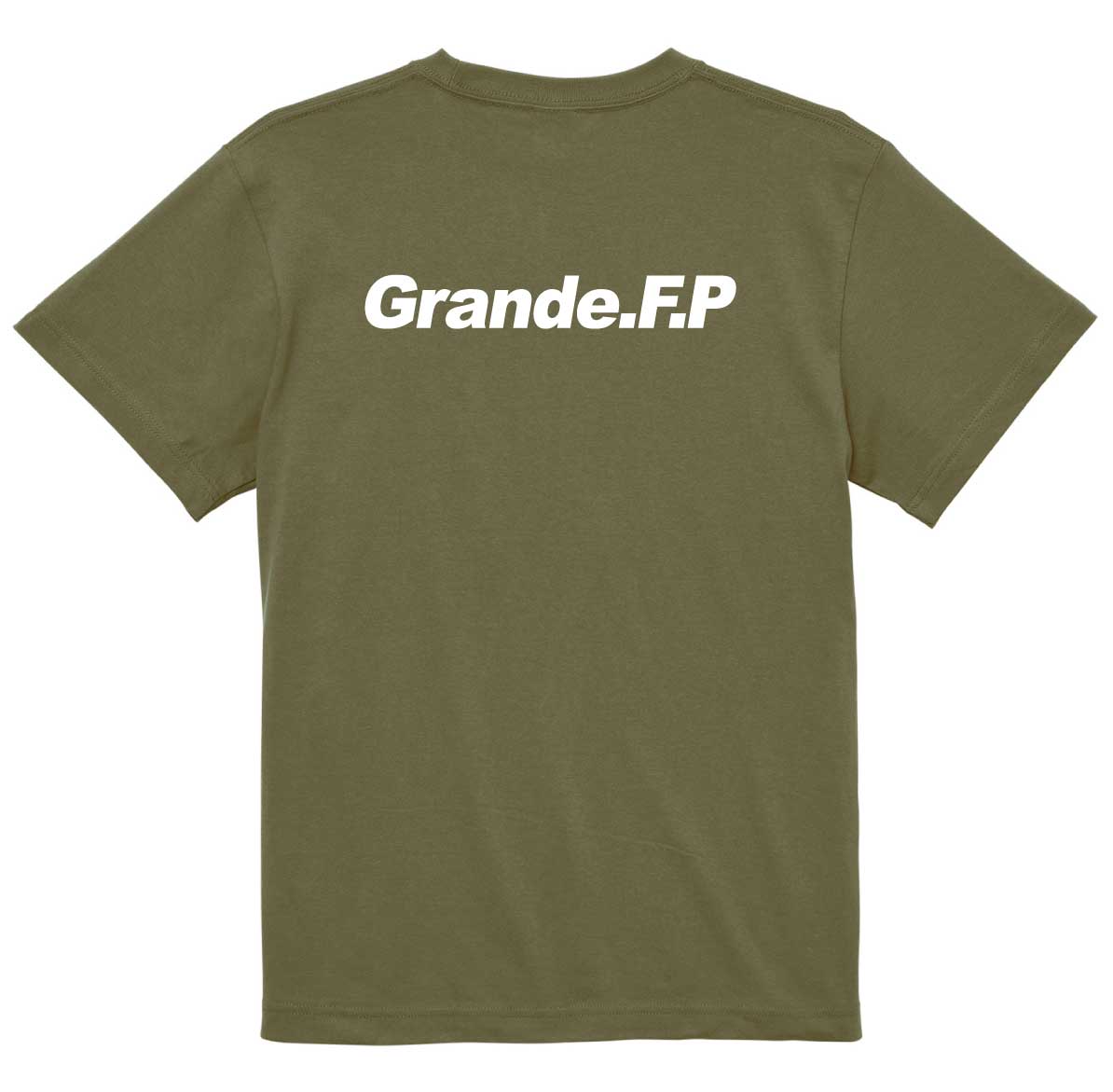 画像3: 【BIGサイズ対応商品】 Grande.F.P.ヘキサゴンプリント半袖Tシャツ　ライトオリーブｘホワイト