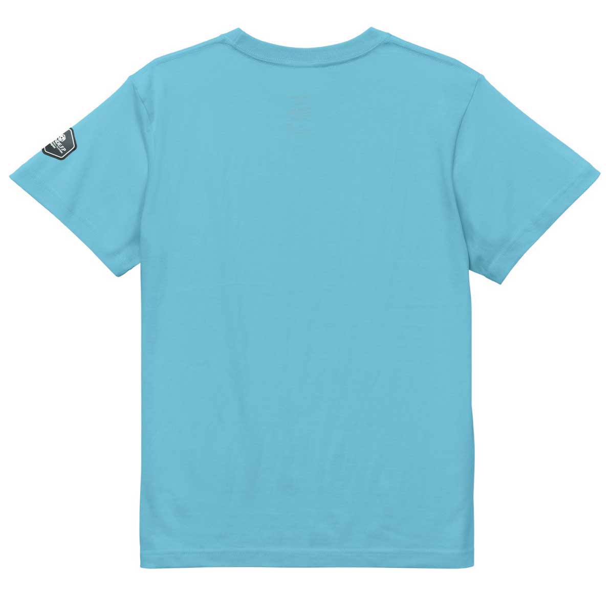 画像2: 【BIGサイズ対応商品】 Grande.F.Pスタンダード.ロゴプリント半袖Tシャツ　アクアブルーｘホワイト