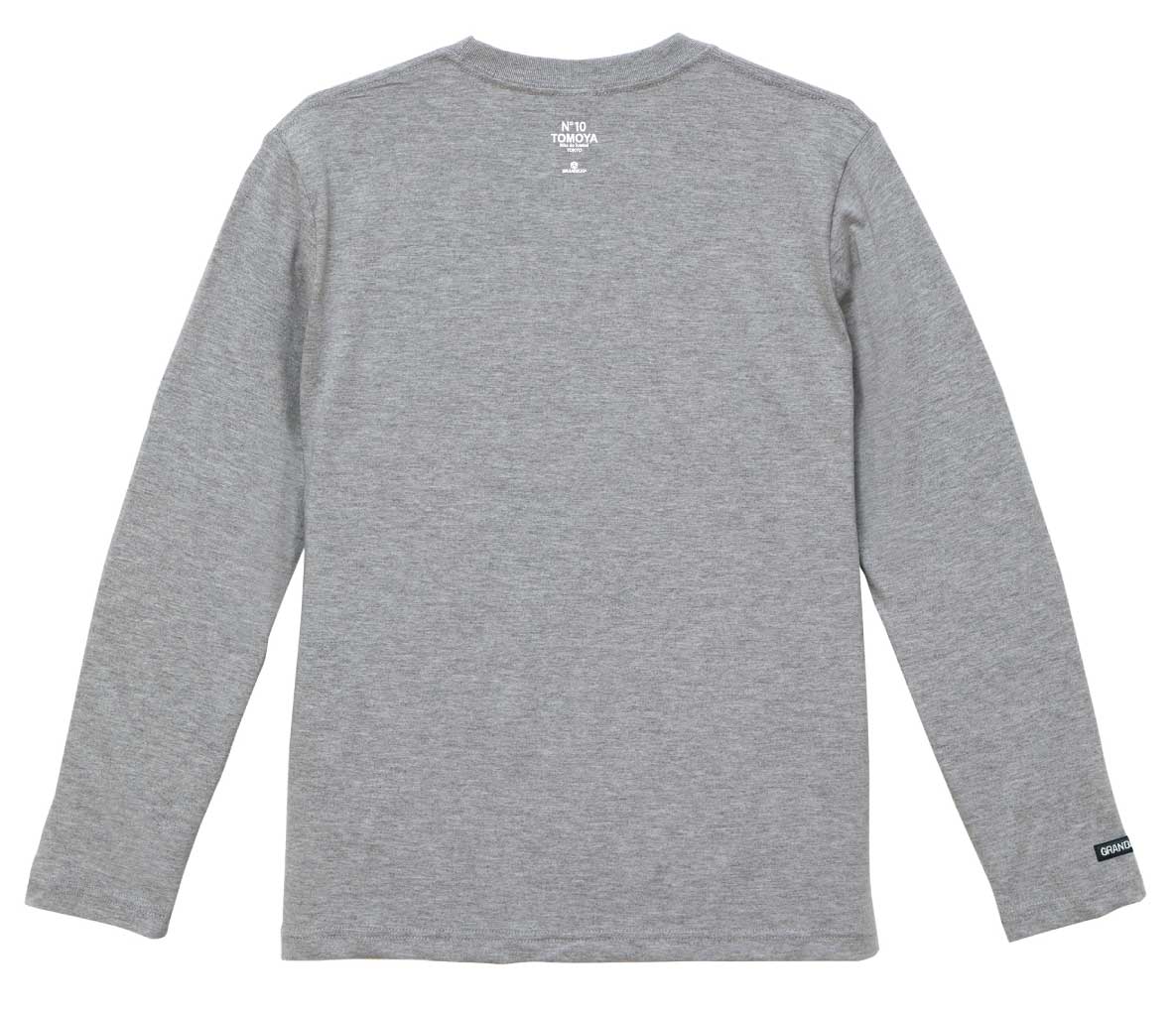 画像3: 【BIGサイズ対応商品】 見木友哉ｘGRANDE.F.Pコラボ.TOMOYA.シルエット刺繍長袖Tシャツ　ヘザーグレー