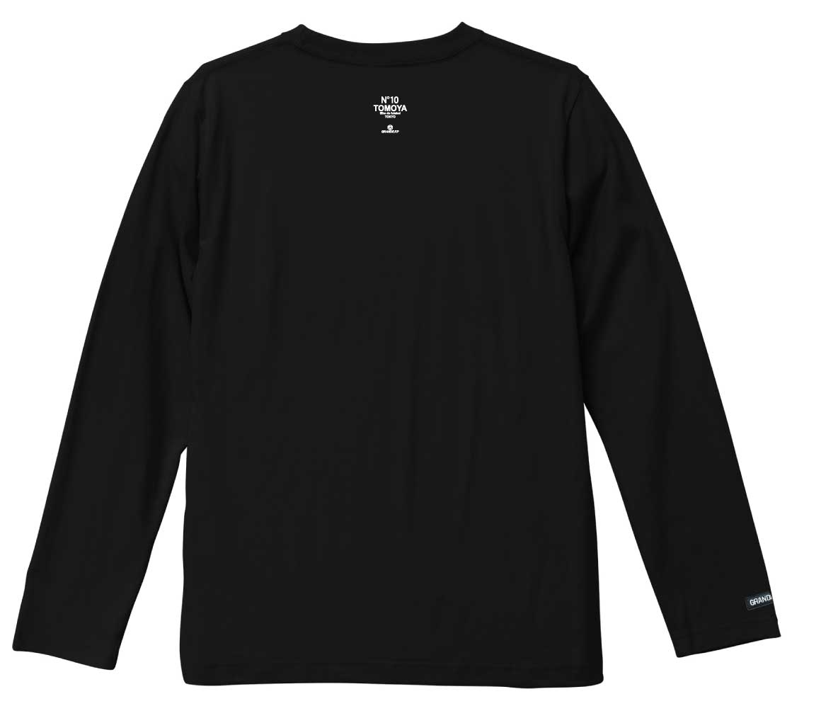 画像3: 【BIGサイズ対応商品】 見木友哉ｘGRANDE.F.Pコラボ.TOMOYA.シルエット刺繍長袖Tシャツ　ブラック