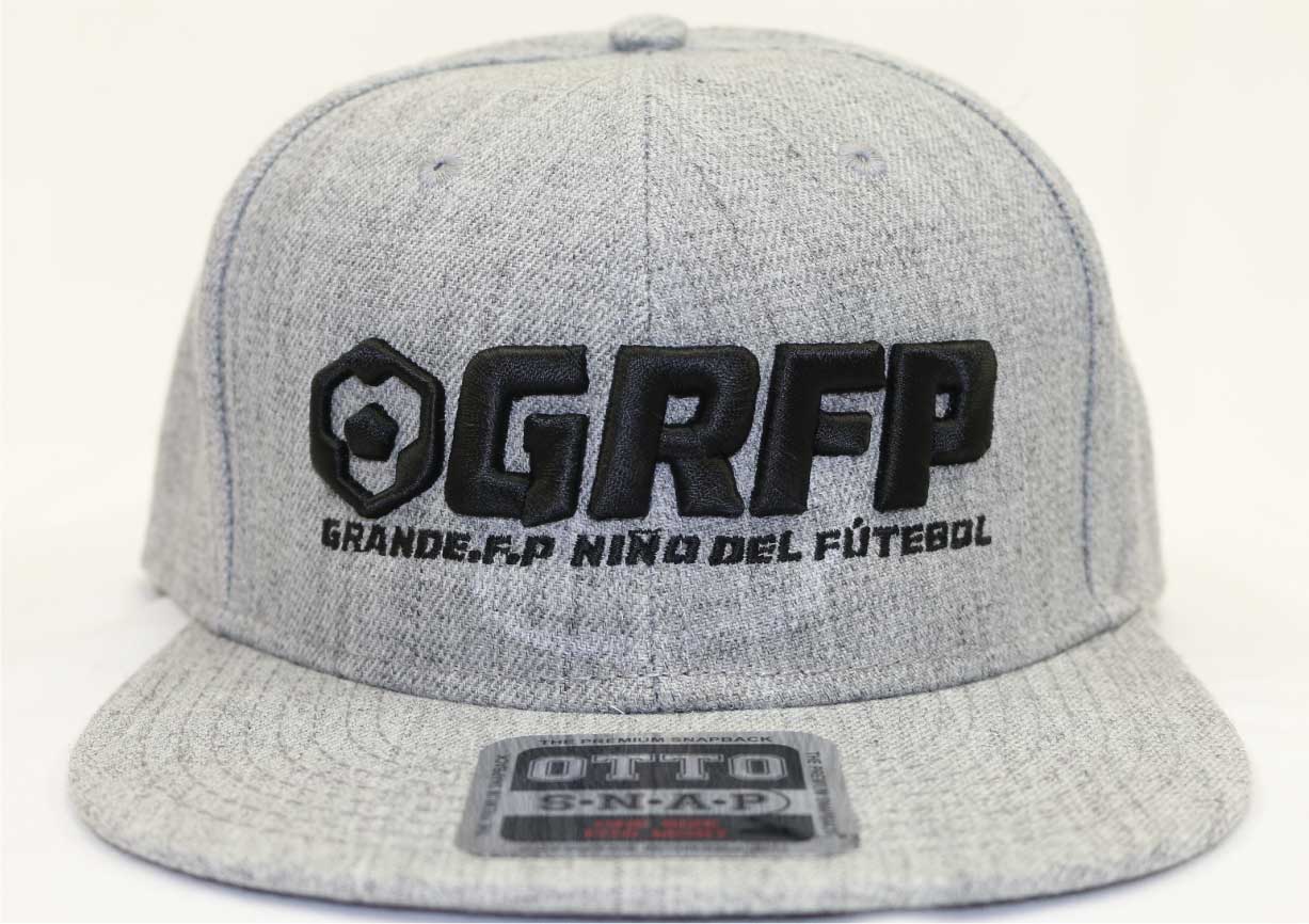 画像3: GRFP.3D刺繍フラットバイザーキャップ　ヘザーグレーｘブラック