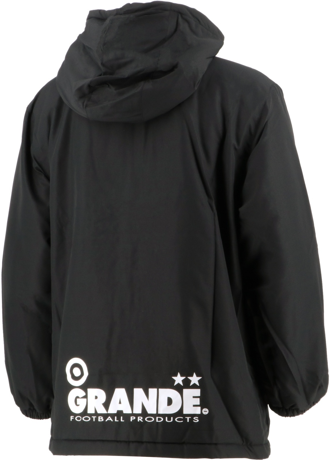 画像3: 【ジュニアサイズ】GRANDE.F.Pベーシック.アクティブ.フーデッドハーフベンチコート　ブラック