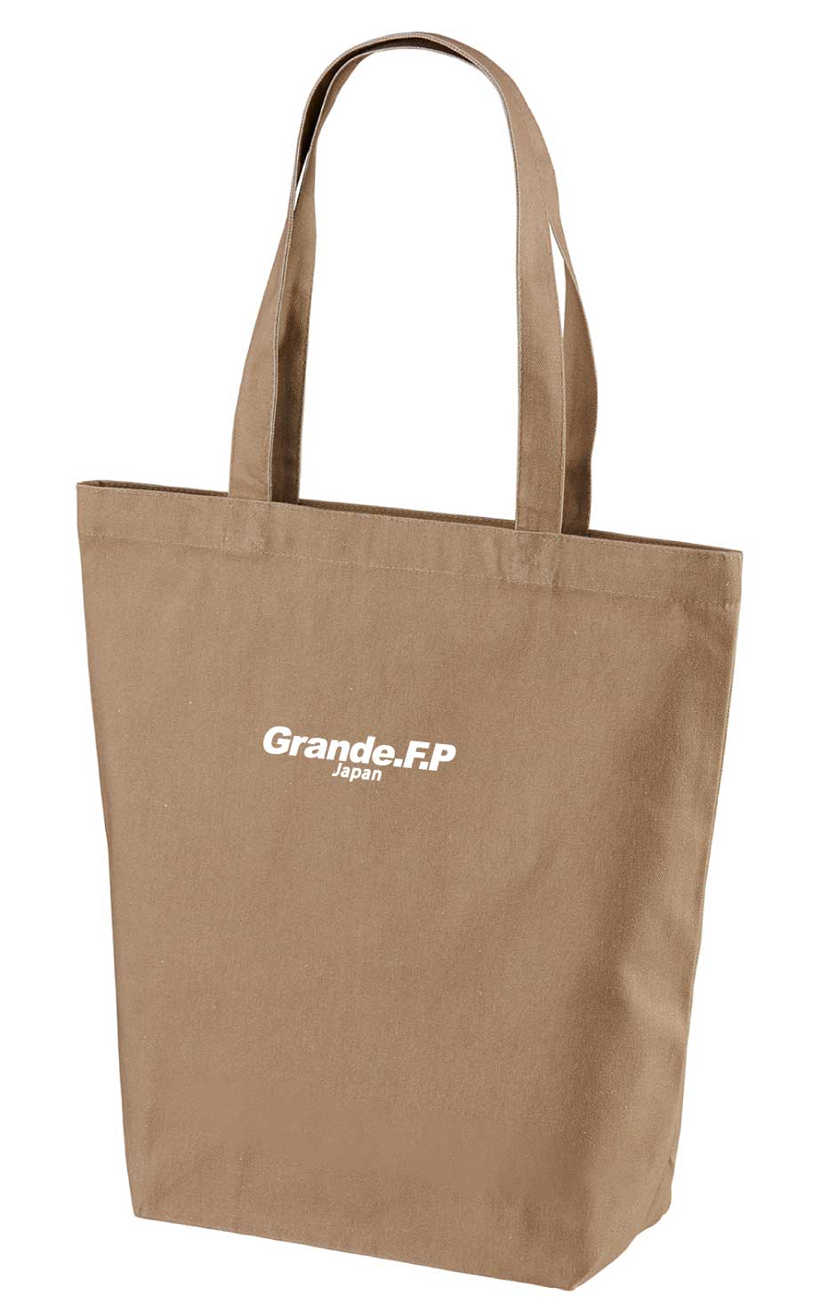 画像1: Grande.F.P.コットンキャンバス.レギュラートートバッグ　モカ