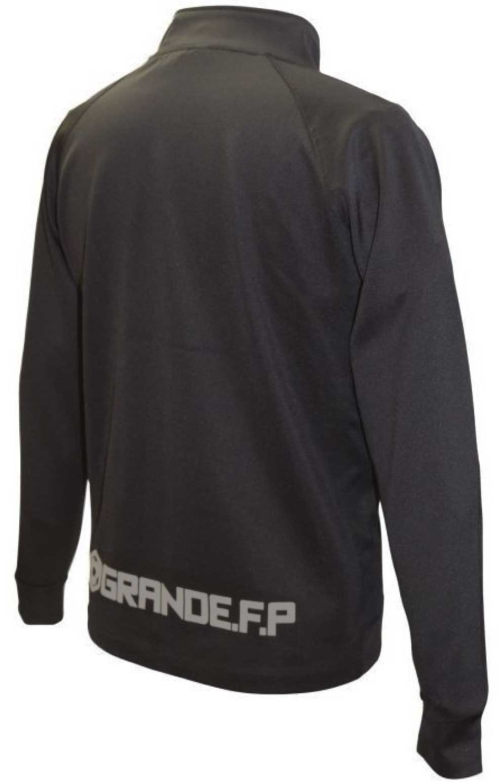 画像: 【ジュニア対応】GRANDE.F.P プロト.２－ウェイス.ストレッチジャージ.ジップパンツ　ブラックｘブラック