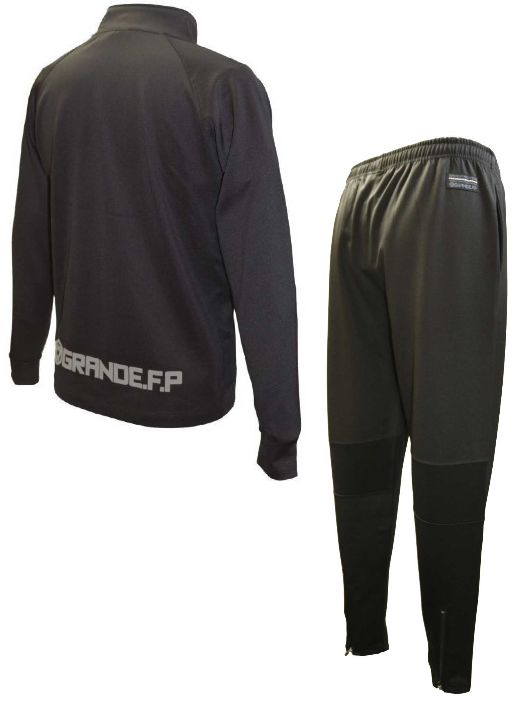 画像2: 【GRANDE.F.P.WEBショップ限定】GRANDE.F.P プロト.２－ウェイス.ストレッチジャージ.セットアップ　ブラックxブラック