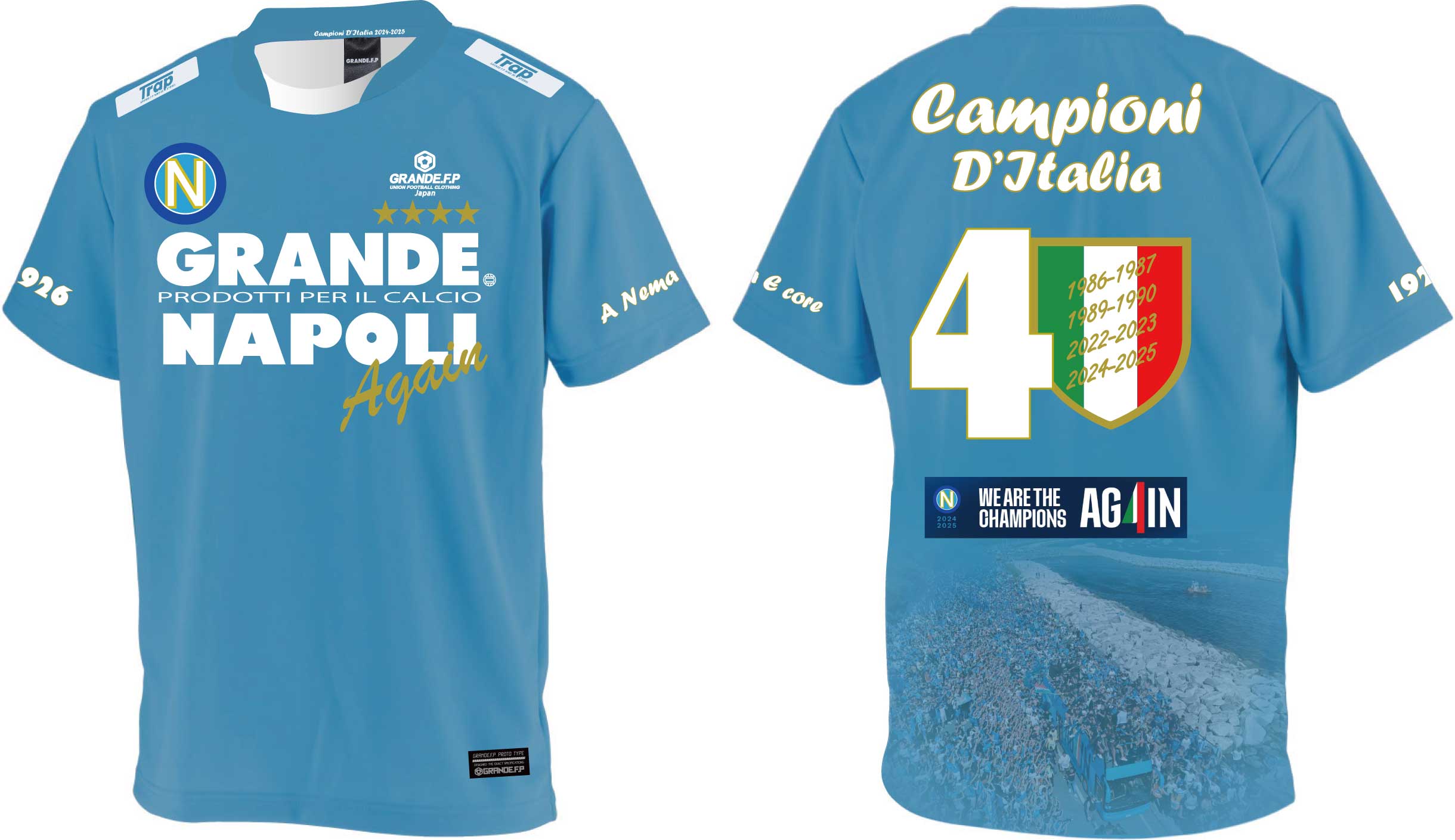 イタリア購入 夏空スカイブルーグラデーション総レースTシャツ 先行予約販売：お届け日指定不可：2025年8月上旬〜8月中旬発売
