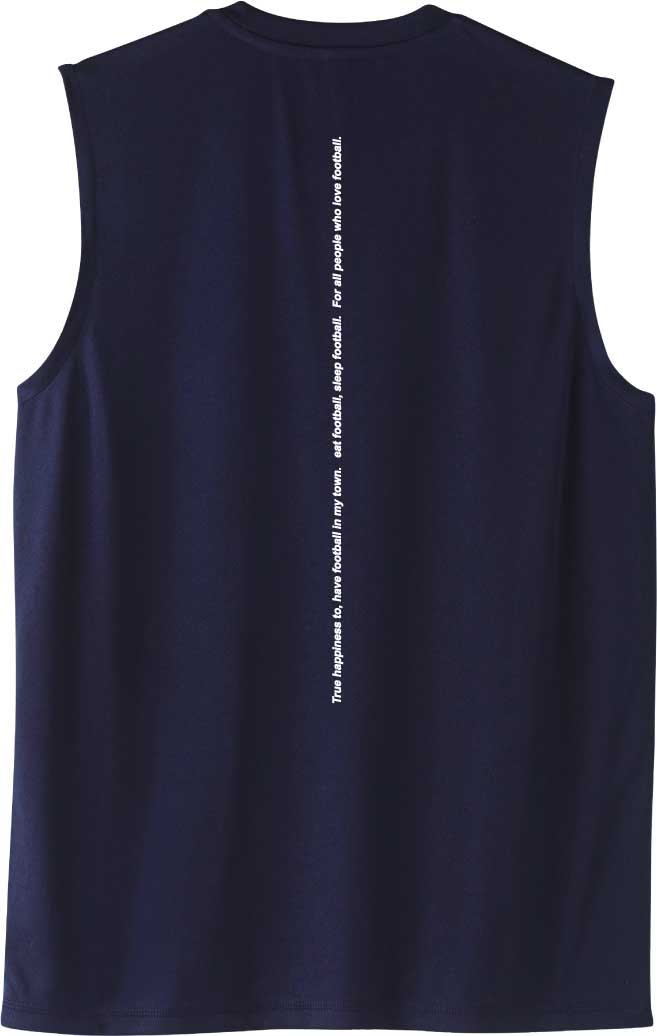 画像3: 【BIGサイズ対応】Grande.F.P.ストレッチノースリーブシャツ　ネイビーｘホワイト