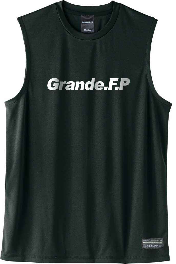 画像2: 【BIGサイズ対応】Grande.F.P.ストレッチノースリーブシャツ　ブラックｘホワイト