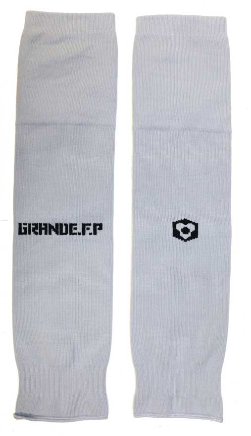画像1: GRANDE.F.P　ベーシックカーフソックス（セパレートソックス） 　グレーｘブラック
