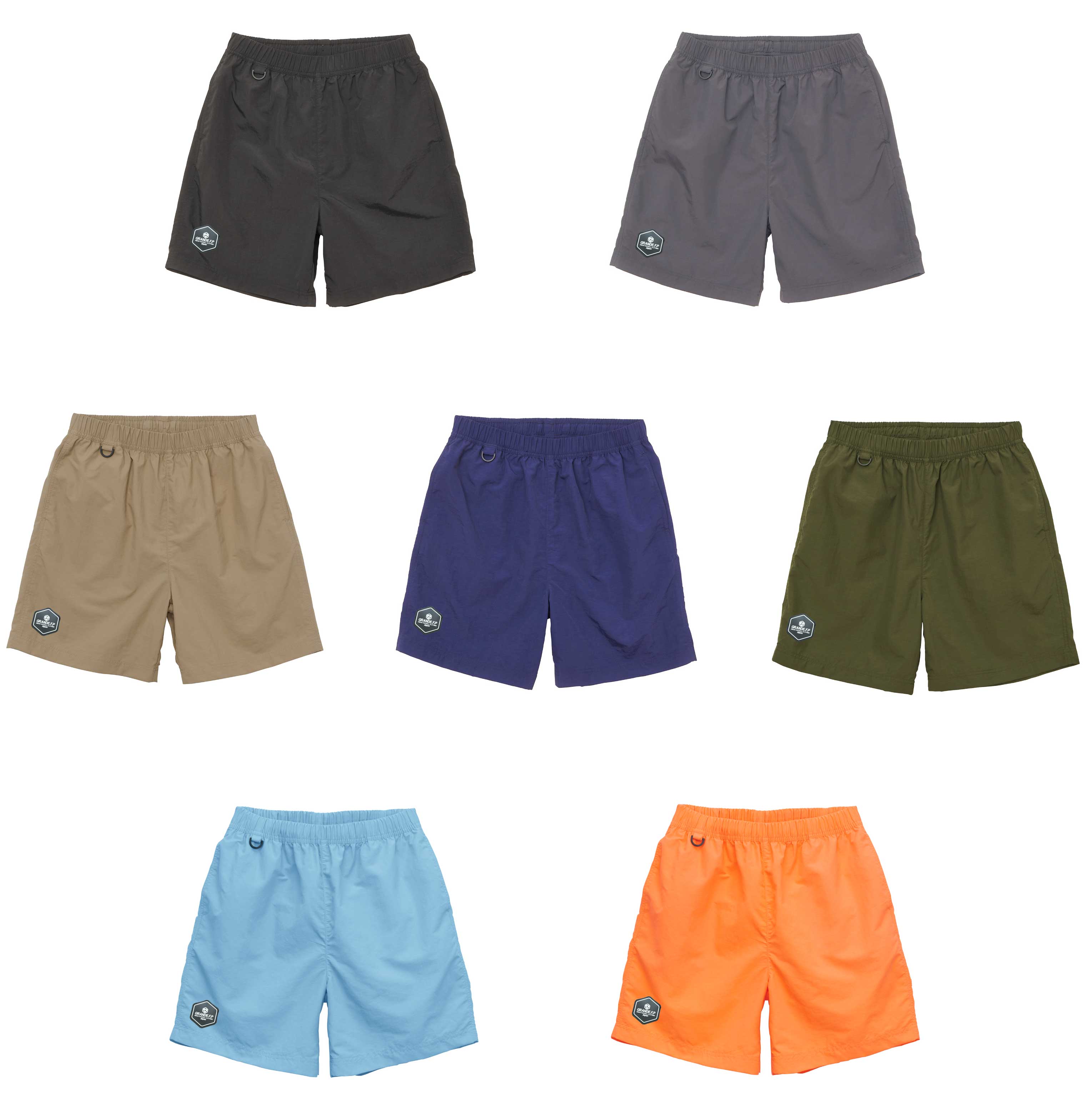 画像9: GRANDE.F.Pヘキサゴン.ナイロンショートパンツ　ブラック