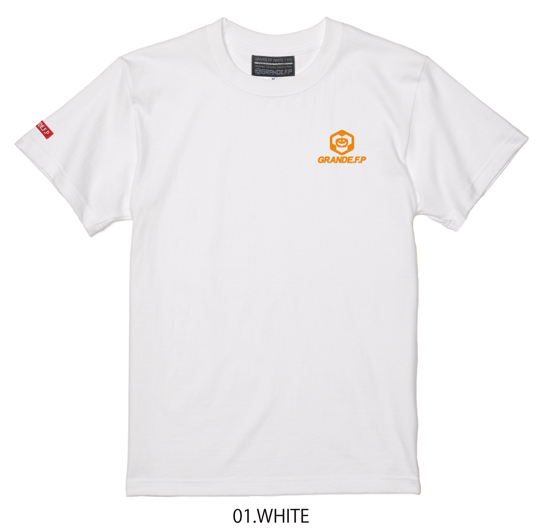画像1: 【2025年10月15日まで期間限定先行予約販売】【ジュニアサイズ〜BIGサイズ対応商品】GRANDE.F.P ハッピーハロウィン.リミテッド.Tシャツ　ホワイト