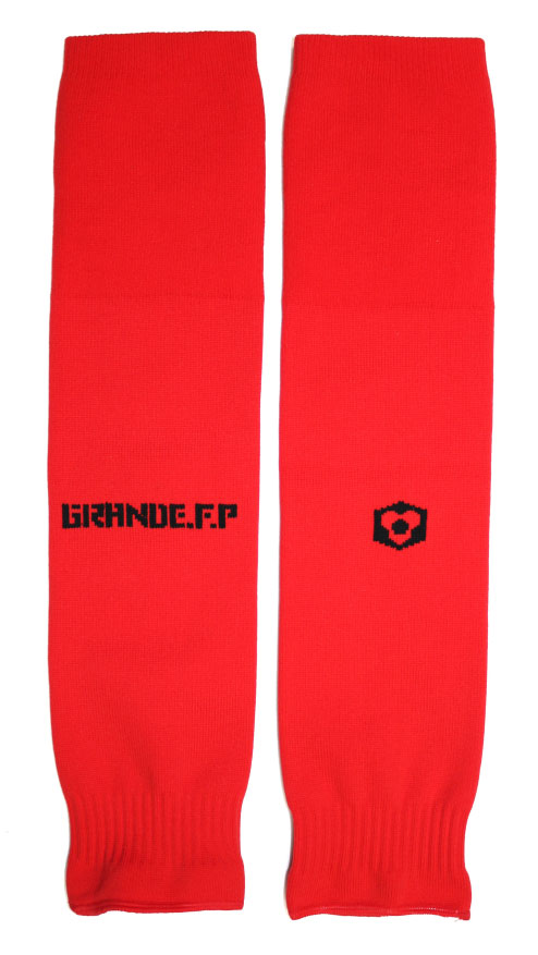 画像1: GRANDE.F.P　ベーシックカーフソックス（セパレートソックス） 　レッドｘブラック