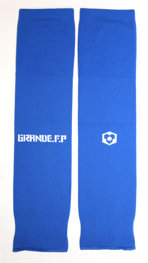 画像1: GRANDE.F.P　ベーシックカーフソックス（セパレートソックス） 　ブルーｘホワイト