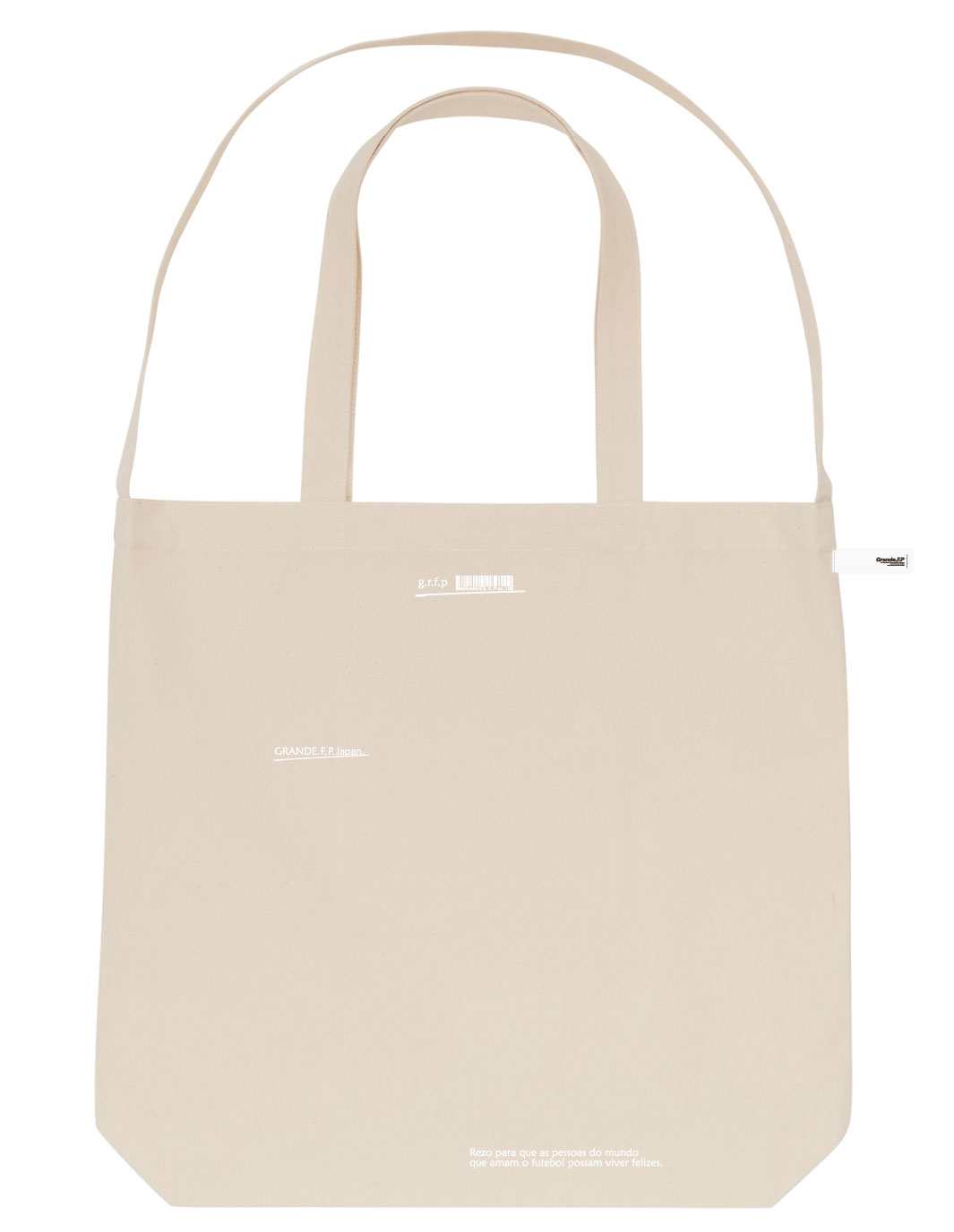 画像3: ■GRANDE.F.P スキャッタードロゴ.キャンバス2-WAYトートBAG　ナチュラル