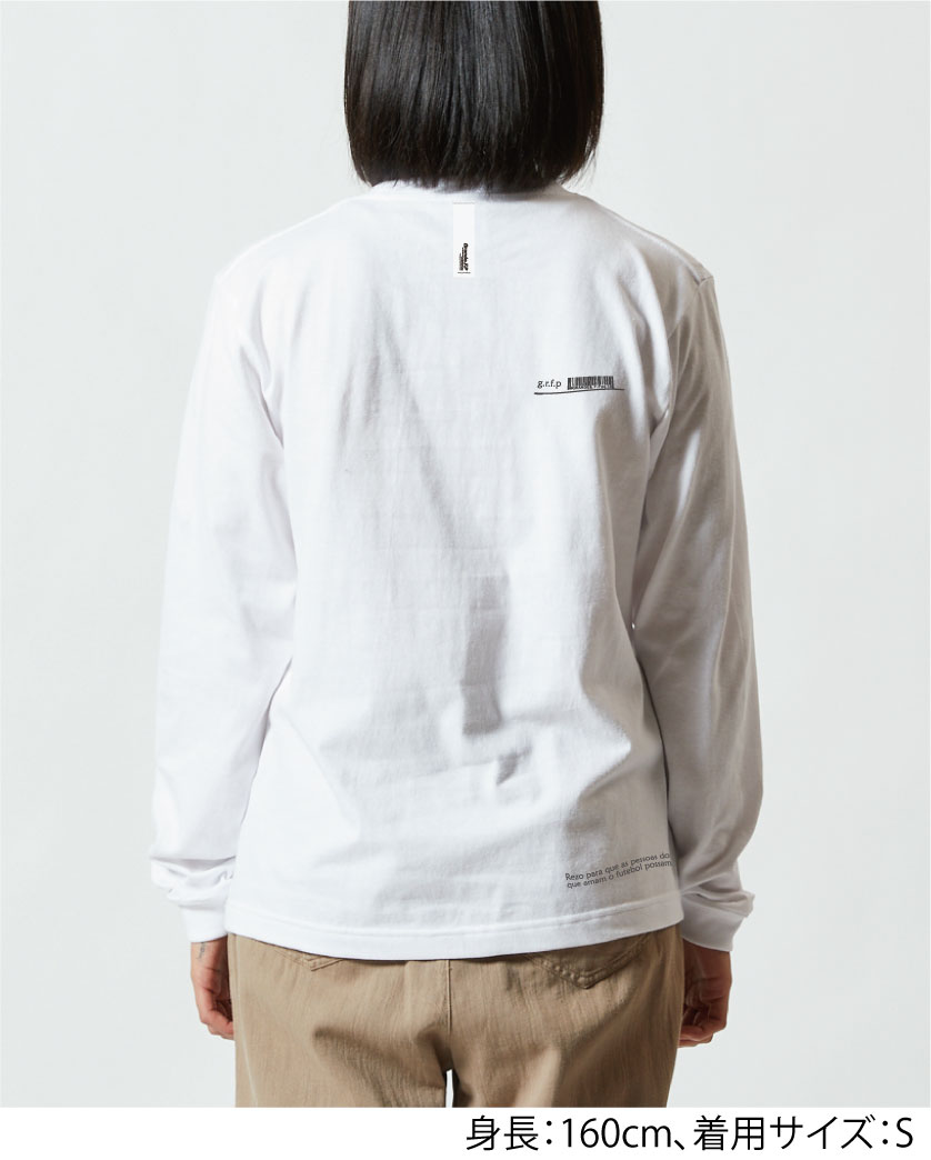 画像9: ■GRANDE.F.P スキャッタードロゴプリント長袖Tシャツ　ホワイト