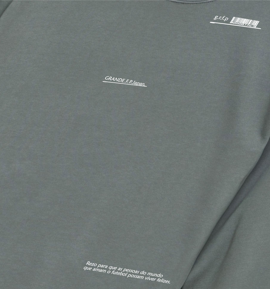 画像3: GRANDE.F.P スキャッタードロゴプリントスウェットクルー.トレーナー　ストーングリーン