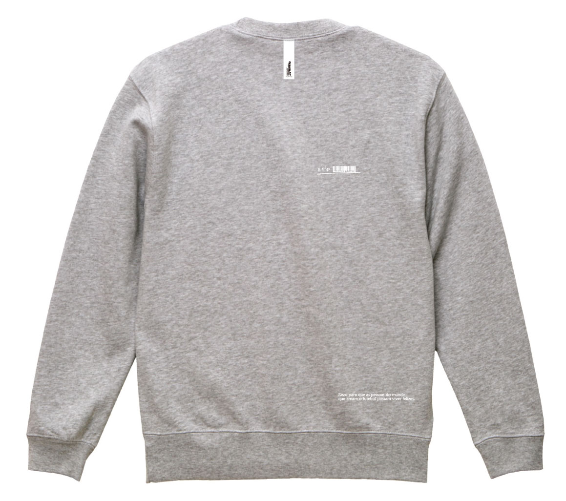 画像2: GRANDE.F.P スキャッタードロゴプリントスウェットクルー.トレーナー　ヘザーグレー