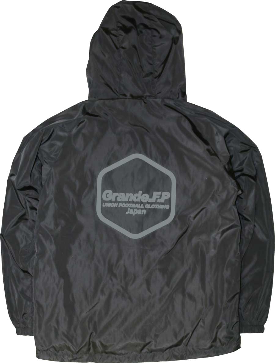 画像3: 【ジュニアサイズ対応商品】Grande.F.P.Japan.ヘキサゴン.アクティブライトウェザーフードジャケット（裏メッシュ付）　ブラックｘグレー