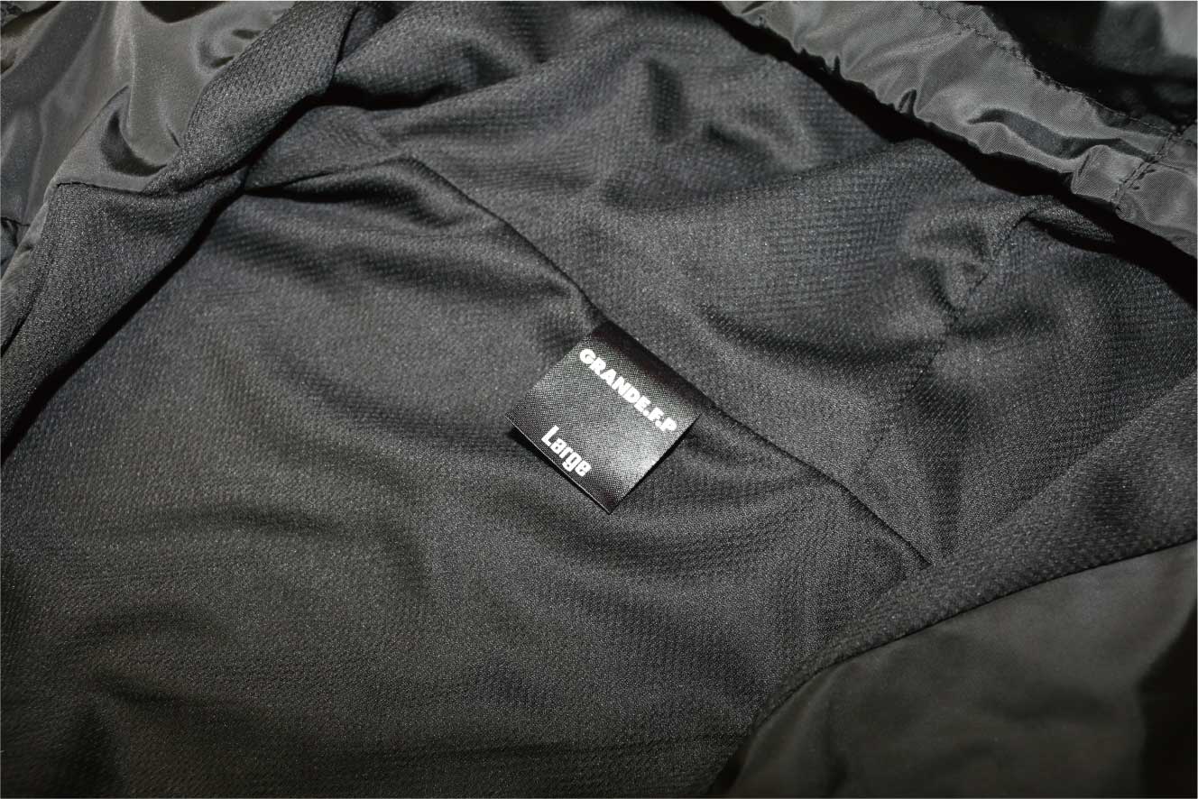 画像4: 【BIGサイズ対応】Grande.F.P.Japan.ヘキサゴン.アクティブライトウェザーフードジャケット（裏メッシュ付）　ブラックｘホワイト