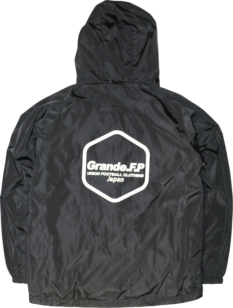 画像3: 【ジュニアサイズ対応商品】Grande.F.P.Japan.ヘキサゴン.アクティブライトウェザーフードジャケット（裏メッシュ付）　ブラックｘホワイト