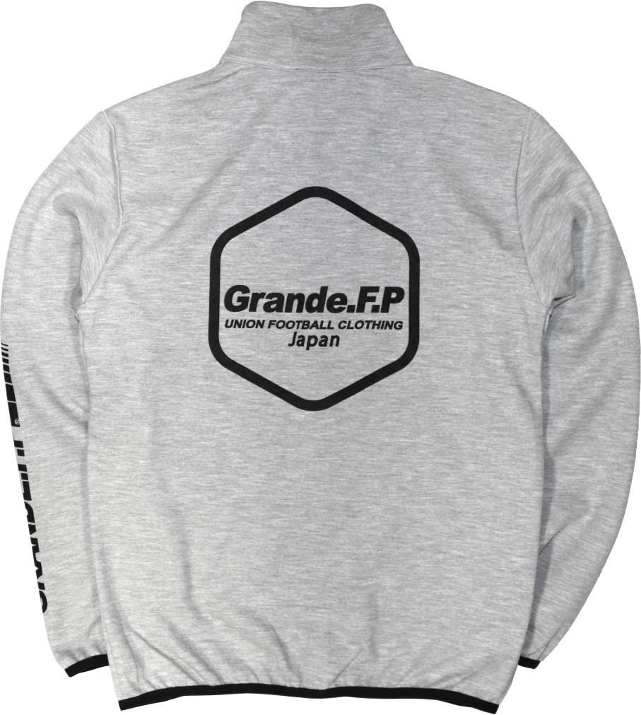 画像3: 【BIGサイズ対応商品】Grande.F.P.Japan.ヘキサゴン.ドライスウェットジャージトラックジャケット　グレーｘブラック