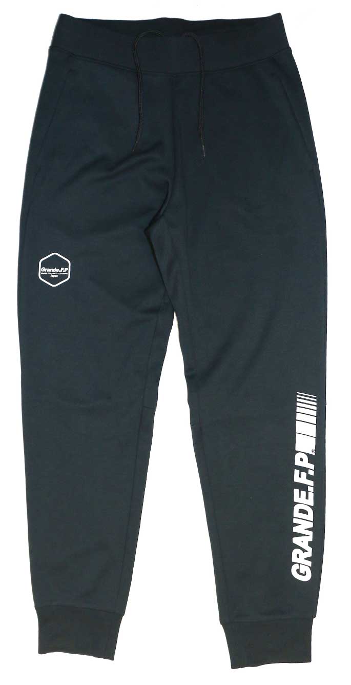 画像2: 【ジュニアサイズ対応】Grande.F.P.Japan.ヘキサゴン.ドライスウェットジャージトラックパンツ　ブラックｘホワイト