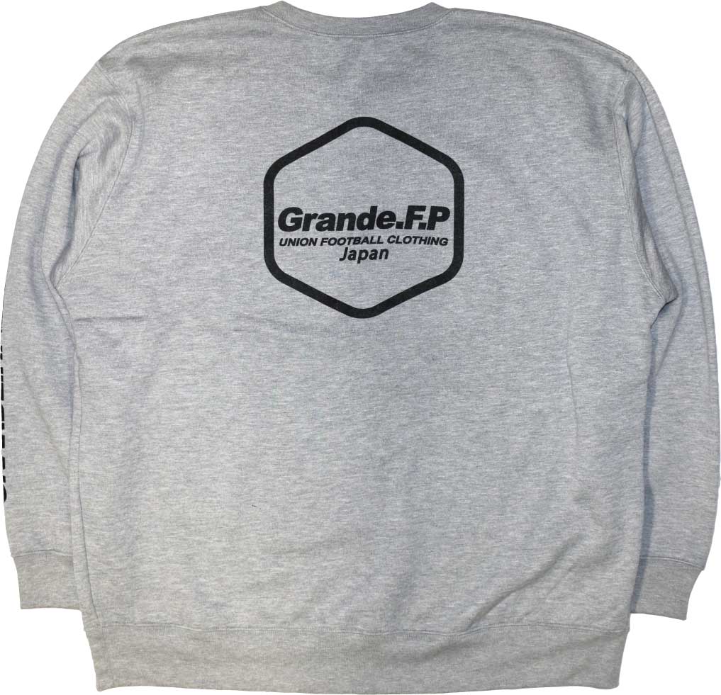 画像3: 【BIGサイズ対応商品】Grande.F.P.Japan.ヘキサゴン.ドライスウェットクルー　ブラックｘブラック