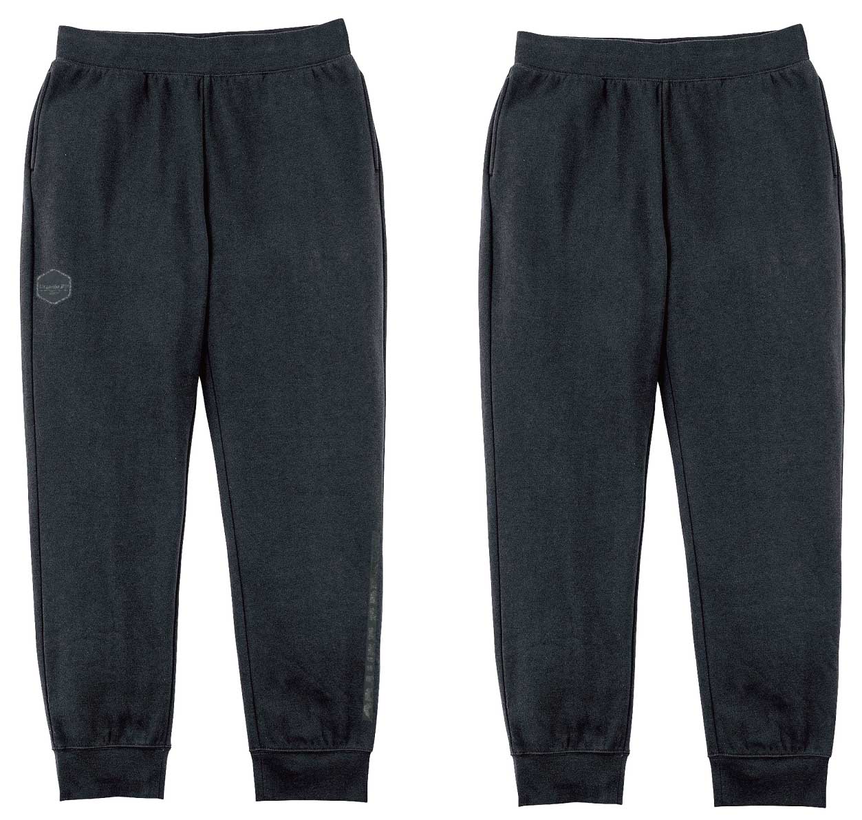 画像1: 【BIGサイズ対応商品】Grande.F.P.Japan.ヘキサゴン.ドライスウェットパンツ　ブラックｘブラック