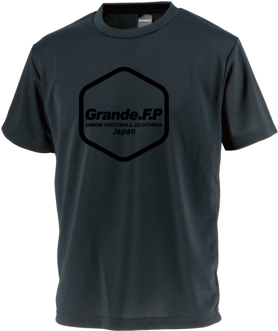画像1: 【BIGサイズ対応商品】 ■GRANDE.F.P.LIMITEDヘキサゴン.ドライメッシュプラシャツ　ブラックｘブラック